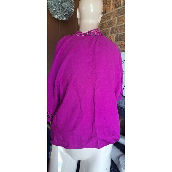 Beautiful SIZE Small Marc New York Purple Linen Top - Picture 2 of 4